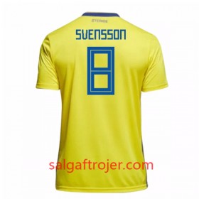 Sverige Fodboldtrøjer Svensson 8 Hjemmebanesæt VM 2018